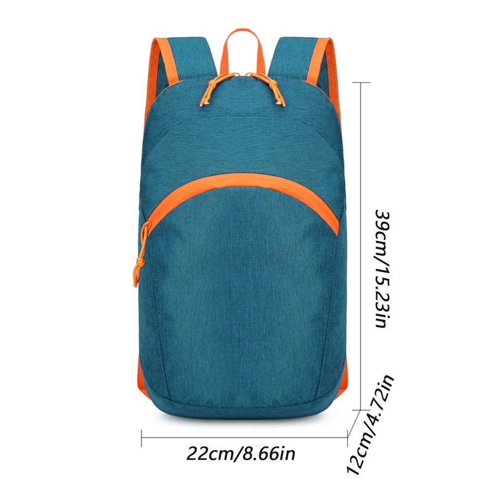 Nylon Mountaineering Backpack Zipper Travel Daypack Portable Outdoor Folding Backpack Female