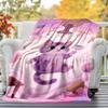 1pc cat coffee Outdoor Flannel Blanket Soft Warm All-Season Throw for Sofa Bed Car Camping Office, Cozy Gift Idea1215S