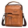 Men's Messenger Bag Leather Crossbody Shoulder Bag Classic Waterproof Briefcase Satchel Travel Bag