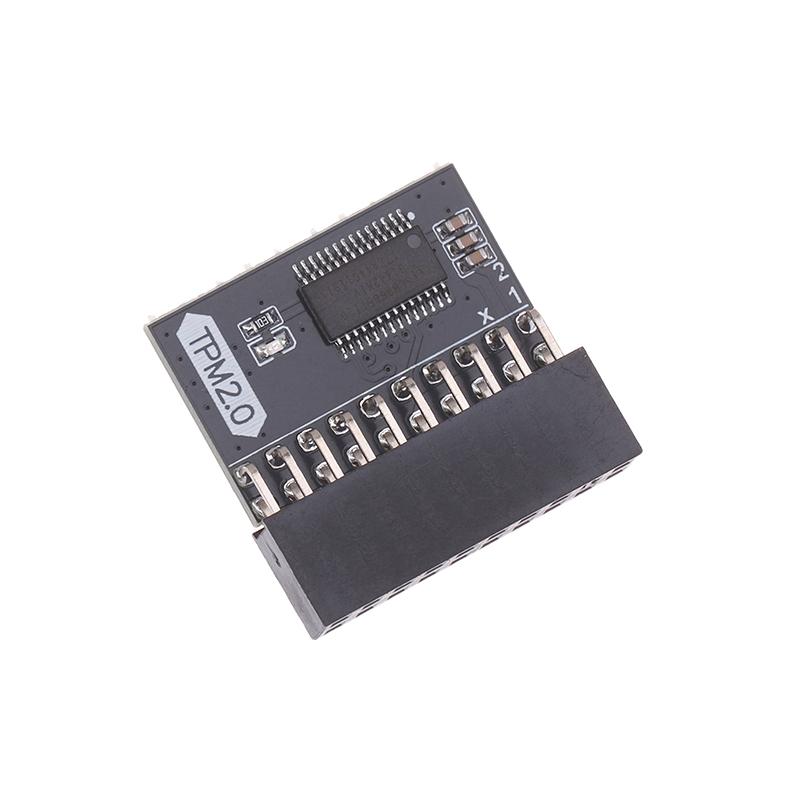 Плата шифрованного модуля безопасности TPM 2.0 LPC 20-контактная Карта материнской платы Модуль TPM2.0 Для материнских плат Asus Gigabyte Для Windows11