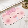 Коврик для ванной комнаты Diatom Mud нескользящий грязный легкий в уходе мультяшный милый впитывающий быстросохнущий износостойкий коврик для ванной комнаты