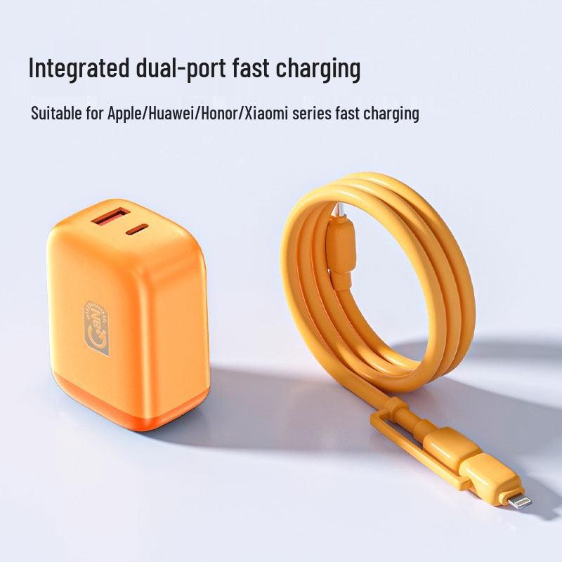 Двойной кабель для быстрой зарядки USB для устройств Huawei, Honor, Xiaomi, Apple и Android