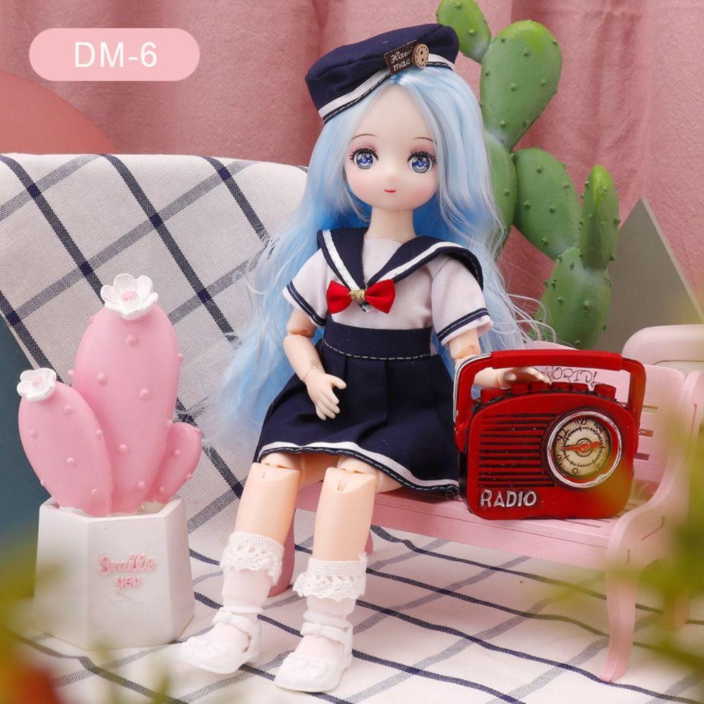 Наряди 30 см Аниме Bjd Куклу с Одеждой 30 см Шарнирные Игрушки 1/6 Куклы Bjd Детская Игрушка