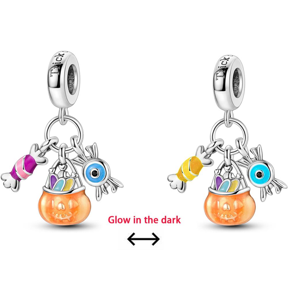 Красивый Рождественский Радужный Конфетный Подвесной Шарм Подходит для Оригинального Браслета Медный Шарм-Пончик Для Изготовления DIY Ювелирных Изделий Подарок