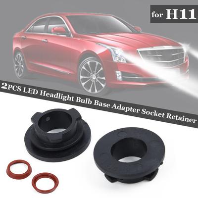 2 шт. H11 ABS LED Базовый адаптер для лампы фары Патрон Держатель Фиксатор Черный Новый