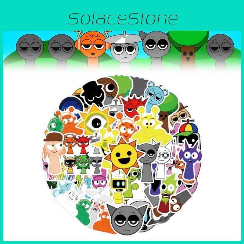 55 шт. Милые водостойкие наклейки Incredibox Sprunki для креативного украшения