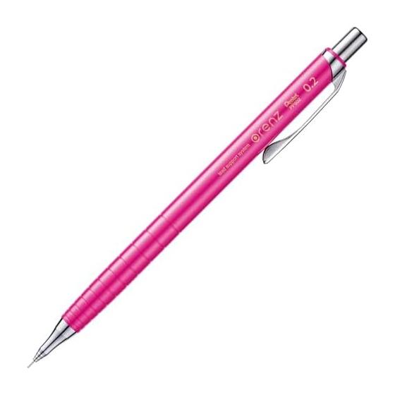 Механический карандаш Pentel Orenz, 0,2 мм, розовый (XPP502-P) - Особенности системы Orenz с выдвижной трубкой