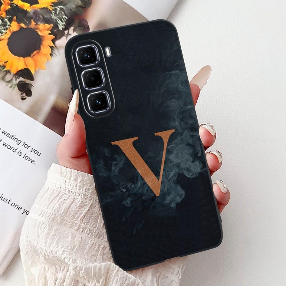 Для Infinix Hot 50 Pro Plus Чехол X6880 X6881 X6882 Силиконовый Чехол Модный Цветок Буквы Мягкий Funda Для Hot 50 Pro Hot50 4G Capa