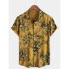 Men's Fashion Short Sleeve Shirts Summer Casual Tops Beach Party Vacation Shirts Outdoor Men's and Women's Shirt