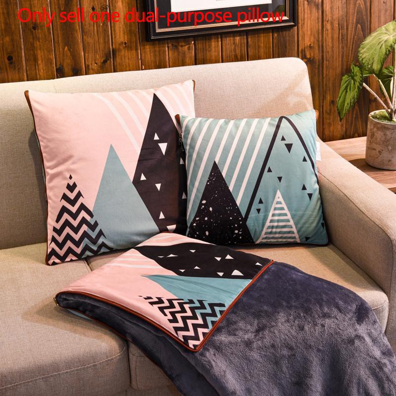 Зимняя коралловая бархатная подушка, подушка двойного назначения, переменное одеяло, домашний диван, подушка, автомобиль, теплый артефакт