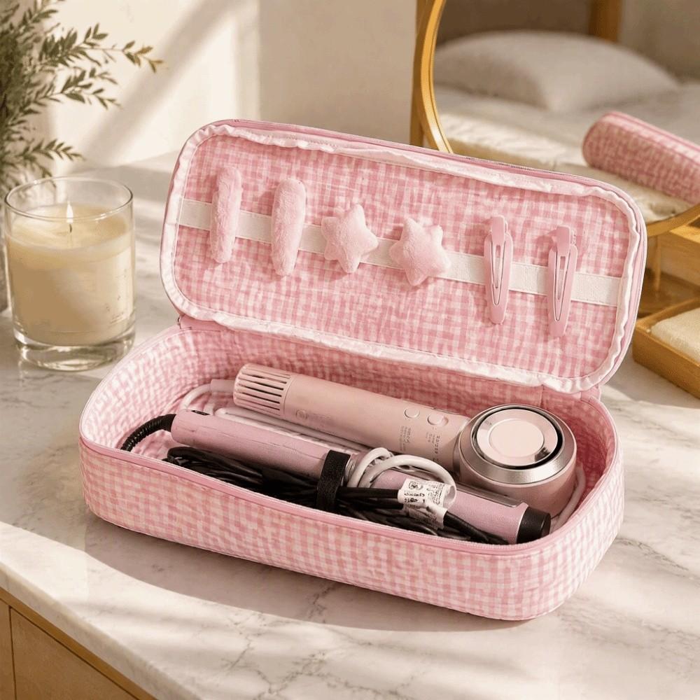 Large Capacity Double Layer Hair Dryer Bag Dust-proof Curling Iron Storage Bag Travel