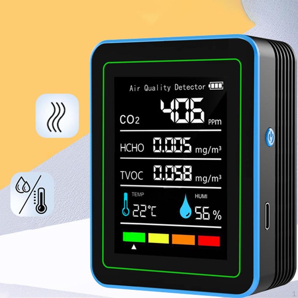 Измеритель качества воздуха Тестер температуры и влажности для сада двора теплицы