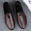 Модный Роскошный Бренд Весенние Лоферы Взрослые Мужчины Натуральная Кожа Деловое Платье Кожаная Обувь Заостренный Мягкая Подошва Удобная Свадебная Обувь