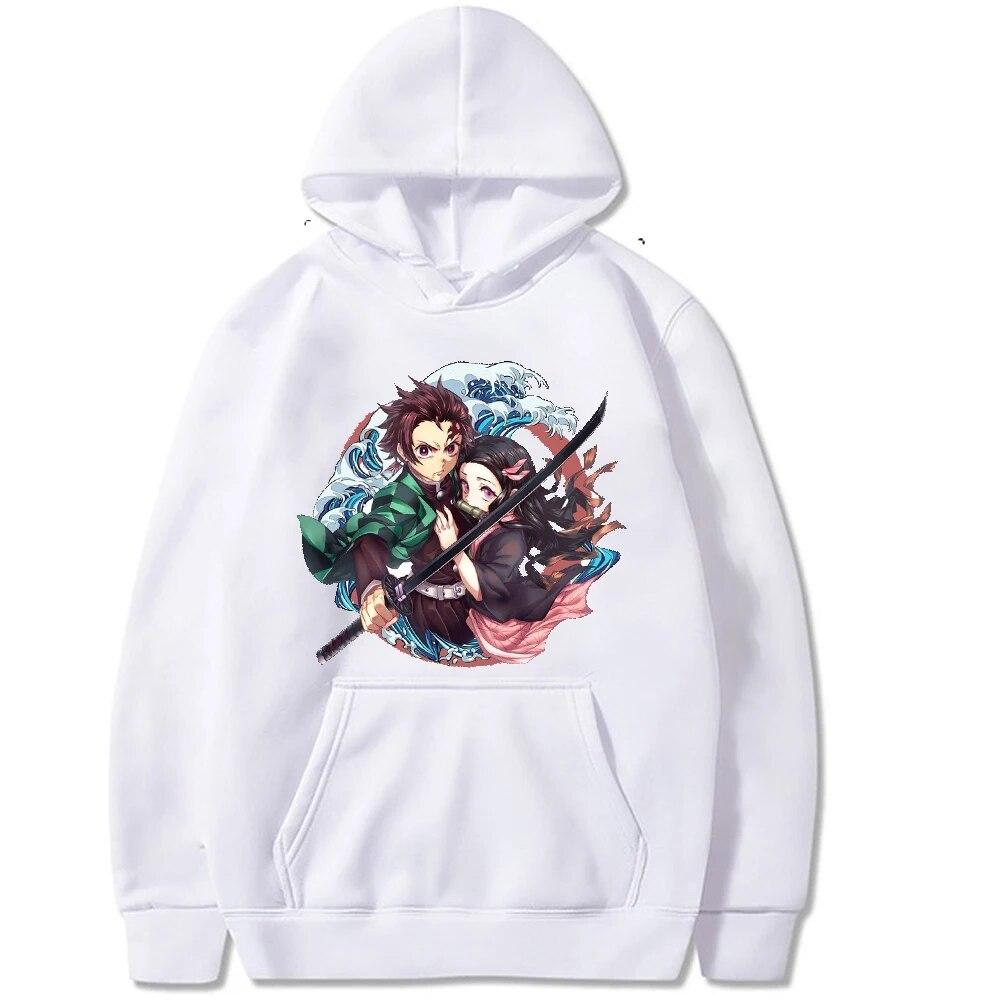 Anime Demon Slayer Hoodies Sweatshirt Kimsetsu No Yaiba Pullover Tracksuit Women Sweatshirt Unisex Hoodie Kids Unisexs Clothes Coat