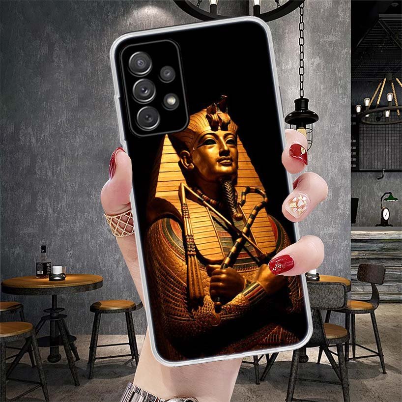 Египет Нефертити Анубис Анх Фараон Мягкий Чехол Для Телефона Для Samsung Galaxy S22 S23 S24 S25 Edge S26 Ultra S20 FE S21 Plus + Fundas C