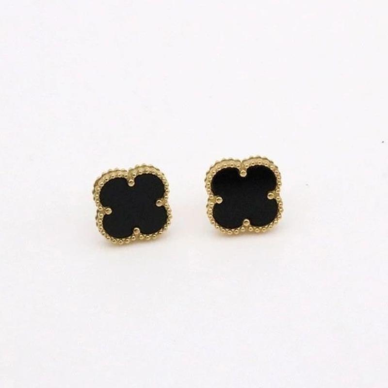 High-Grade Titanium Steel Four-Leaf Clover Earrings Non-Colour Loss Fashion Earrings Women's Earrings