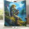 Ретро Z-Zelda Мультяшный Линк Игры Фланелевое Одеяло, Ультра Мягкий Теплый Плюшевый Плед для Дома Спальни Кровати Дивана Походного Пикника Ребенка