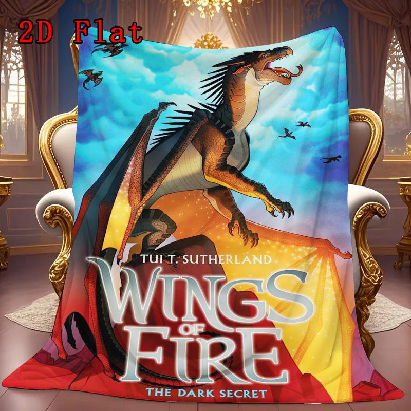Wings of Fire 2D Flat Pattern Flannel Blanket High quality All Seasons Warmth and Comfort Perfect for Christmas Gifts.MMT0918312