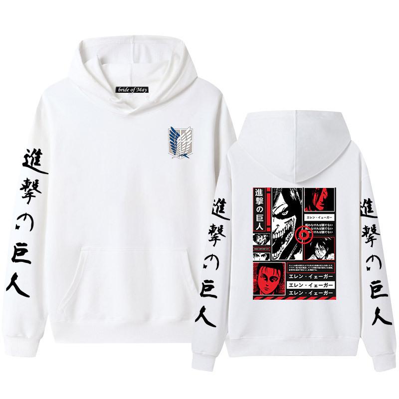 Advancing Giant Alan Yeager's Men's and Women's Hooded Hoodies and Hoodies for Couples with Thickened Velvet