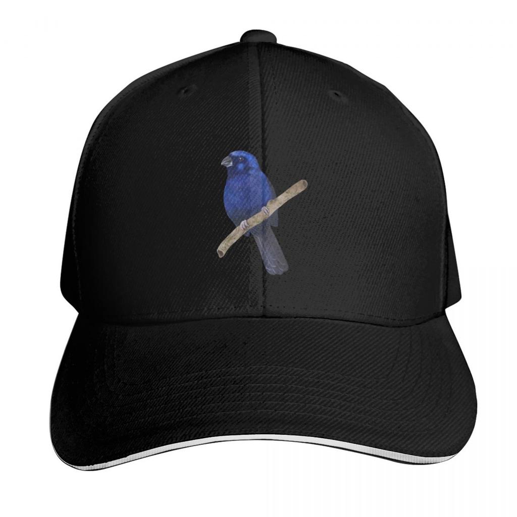 Ultramarine Grosbeak bird Baseball Cap Custom Cap Golf Hat Horse Hat summer hat Caps Women Unisexs
