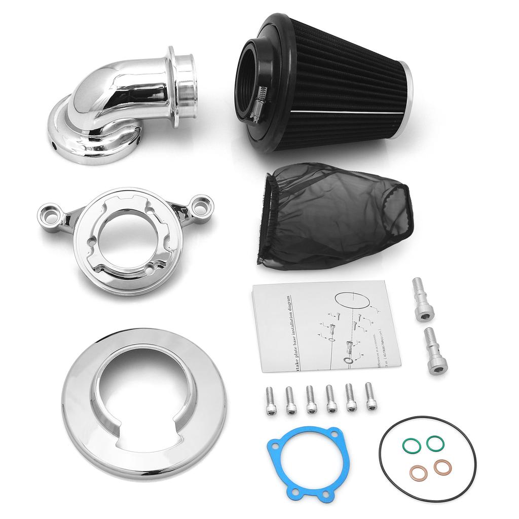 CNC Cone Air cleaner intake filters breather for harley Big Twin Softail Dyna Fat Boy Bob Night Train 99-15 touring FLHX