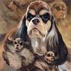 Алмазная картина Британский кокер-спаниель Алмазная картина ручной работы Вышивка крестом Алмазная вышивка