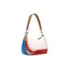 COACH Teri Cow Leather Crescent Bag , Handbag , Shoulder Bag Medium Women's White (Unisex) Shoulder Bags CJ595 SVCAH