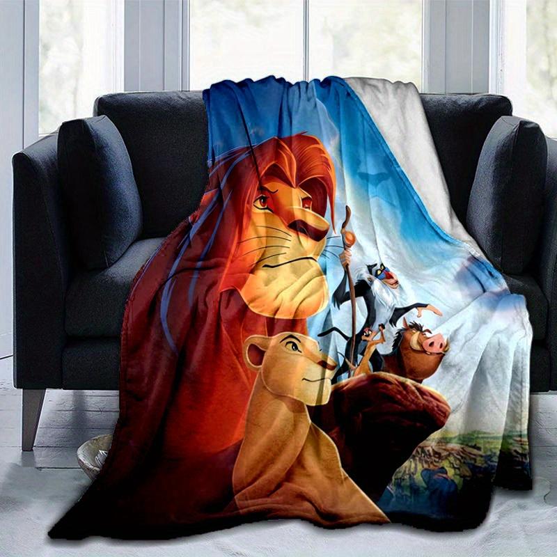 1pc. Cartoon Lion King Blanket, Soft and Cozy Home Decor for All Seasons, Perfect Gift for Animal Lovers, Vibrant Colors and Detailed Charac