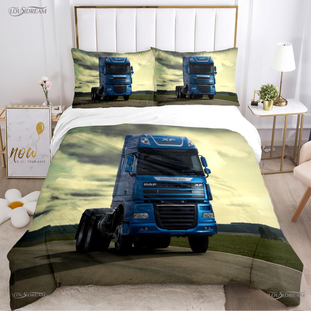 Daf Truck Casal Всесезонное покрывало Пододеяльник Комплекты постельного белья Мягкое покрывало-одеяло и наволочки Для мальчиков Односпальный/Двуспальный/Queen/King
