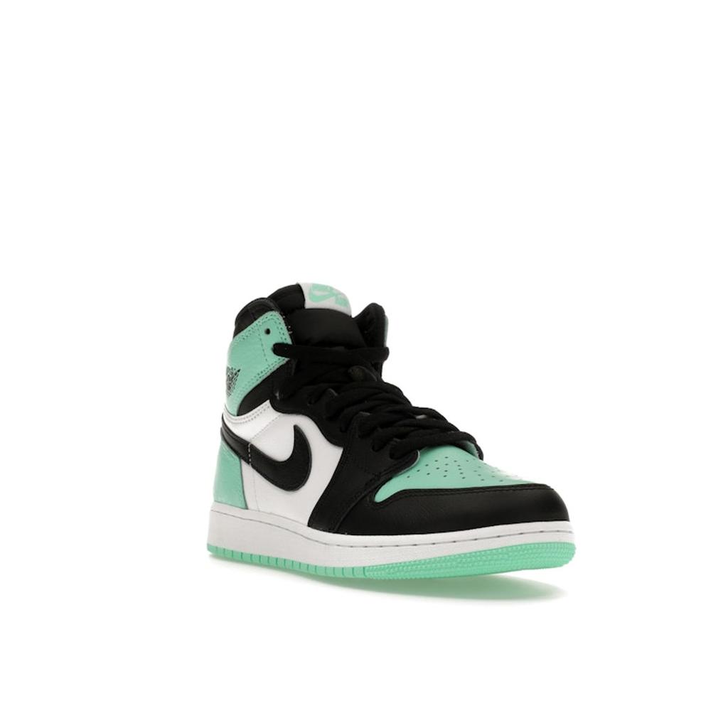 Air Jordan 1 Retro High OG GS Green Glow Детские кроссовки Белый Черный FD1437-130