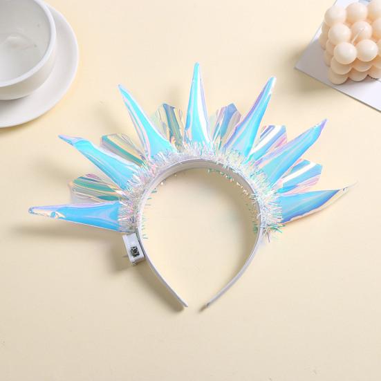 Yousheng Luminous Headband LED Light Up Headwear Battery Powered Halloween Christmas Birthday Events Glow Hair Hoop Party Hair Accessory