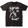 Eric Clapton 74 T Mens T Shirt Rock and Roll Music Classic Band Tee New Black