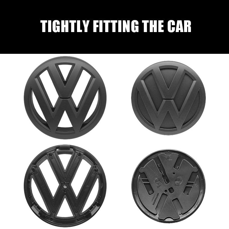 2Pcs 3D ABS For Volkswagen Polo 2011 2012 2013 VW Auto Accessories Car Front Grill Badge And Rear Trunk Lid Emblem Sticker Logo CWS1