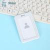 Двусторонний прозрачный горизонтальный держатель для ID-карты с ремешком