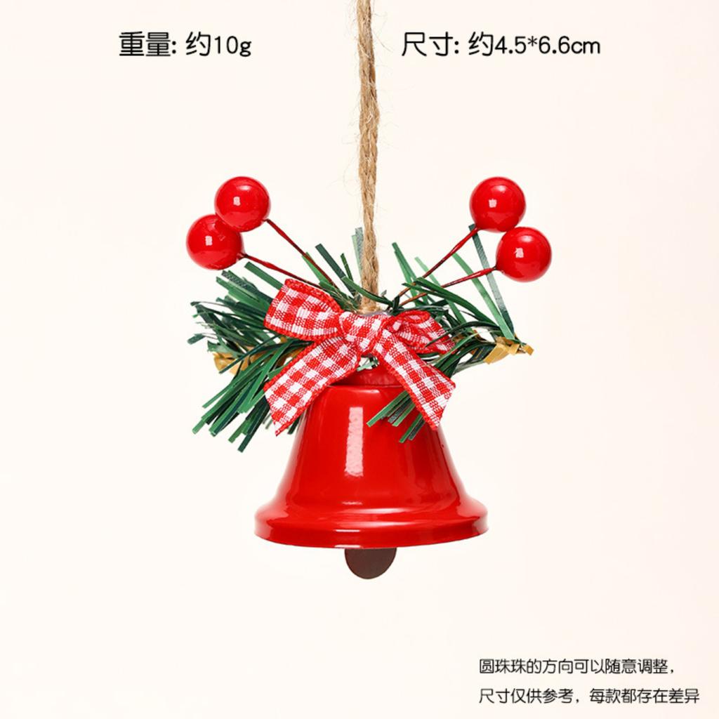 Рождественские кованые железные колокольчики, украшения для рождественской елки, аксессуары для DIY, реквизит, украшения для окон