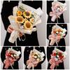 Handmade Flower Bouquet Strawberry Finished Crochet Flowers Bouquet Crochet Flower Bouquet Mother's Day Gift Party Supplies