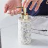300ml Marble Ceramic Lotion Dispenser Refillable Soap Pump Bottle Empty Bottle Upgrades for Hand Sanitizer and Shampoo