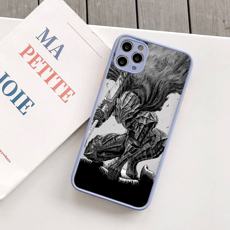Чехол для телефона с аниме Berserk Guts, матовый прозрачный чехол для iphone 14 11 12 13 plus mini x xs xr pro max