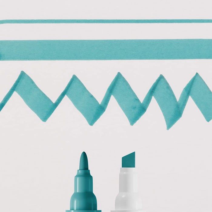 Marqueur Aquarelable - CRAFTELIER - 11606400 - Double Pointe - Bleu 640 - 1 Unité