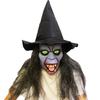 Hot-selling Halloween Haunted House Classic Witch Pirate Latex Mask Dark Witch