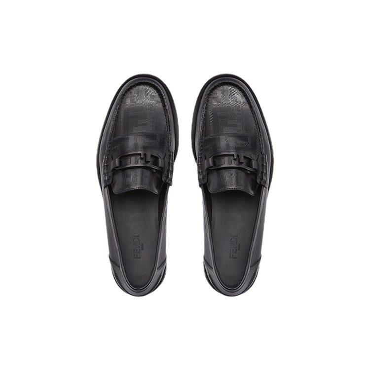 Fendi Лоферы-слипоны с металлической пластиной 7D1546AK1UF0ABB