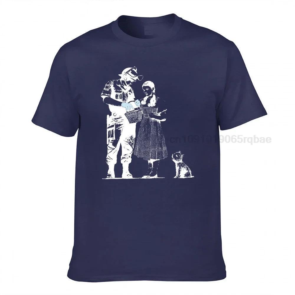 Banksy Dorothy From Oz Wizard Stop And Search Unisexs Ladies Tshirts Sizes Male Brand Teeshirt Unisex Summer Pure Cotton T Shirt