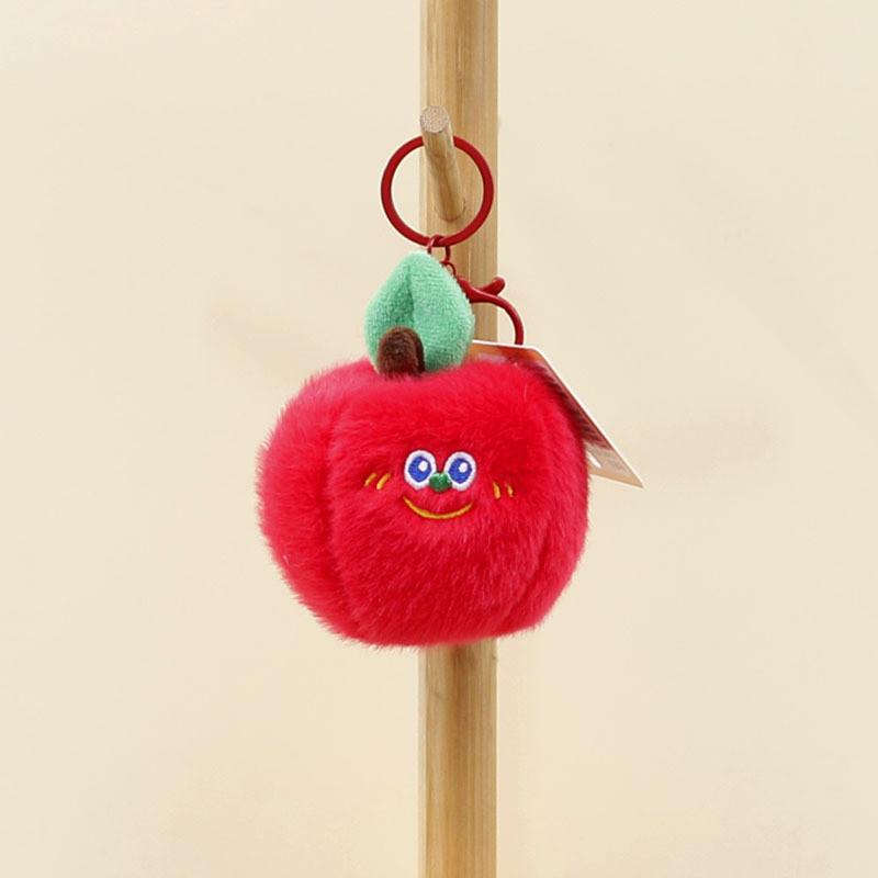 Adorable Cartoon Vegetable And Fruit Plush Keychain Cute Banana Durian Carrot Doll