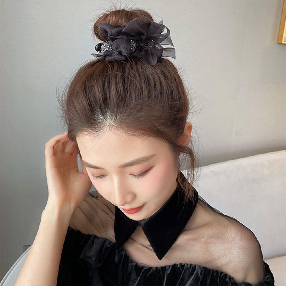 High Ponytail Hair Clip Female Hair Accessories Bow Hair Clip Korean Style Headwear Bownot Hairpin