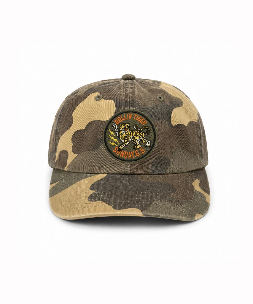 SEONDEIGEULOSEOLISEUTOEO Sunday Military Washed Cap [Camo, Gray]