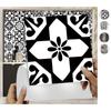 10 шт./компл., черно-белые наклейки на твердую плитку, пол, стену, кухню, ванную комнату, украшение стола, обои, пилинг-палку, ПВХ, художественную фреску