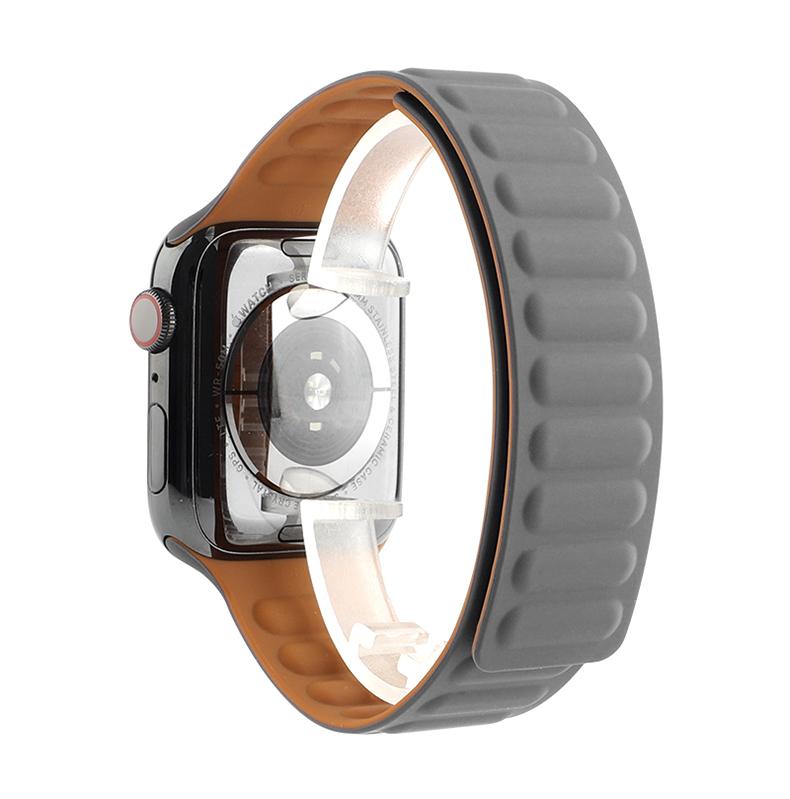 Магнитный силиконовый ремешок-петля для Apple Watch Band 44/40/42/38/41/45 мм Магнитный браслет Solo-петля для Iwatch Apple Watch 7/SE/6/5/4/3/2