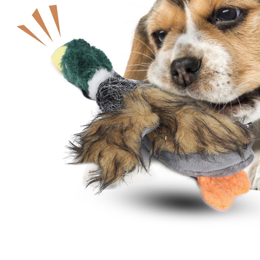 Built In Bb Squeaker Squeaky Duck Toy Duck Shaped Cat Chew Toy Plush Pet Toy Interactive Playtime