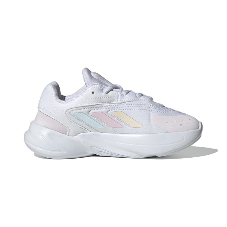 adidas Оригинальные Ozelia Удобные Нескользящие Износостойкие Низкие Спортивные Повседневные Кроссовки Детские Белые Синие GV8952