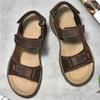 Open From Front Sling Back Summer House Slippers For Men Sport Sandal Men's Shoes For Summer Sneakers Due To Top Grade